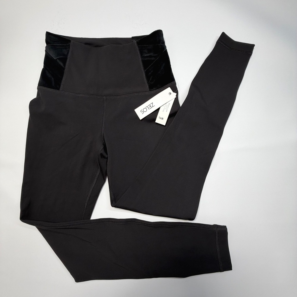 ZELOS Black High‎ Rise Full Length Leggings Women's Small NWT